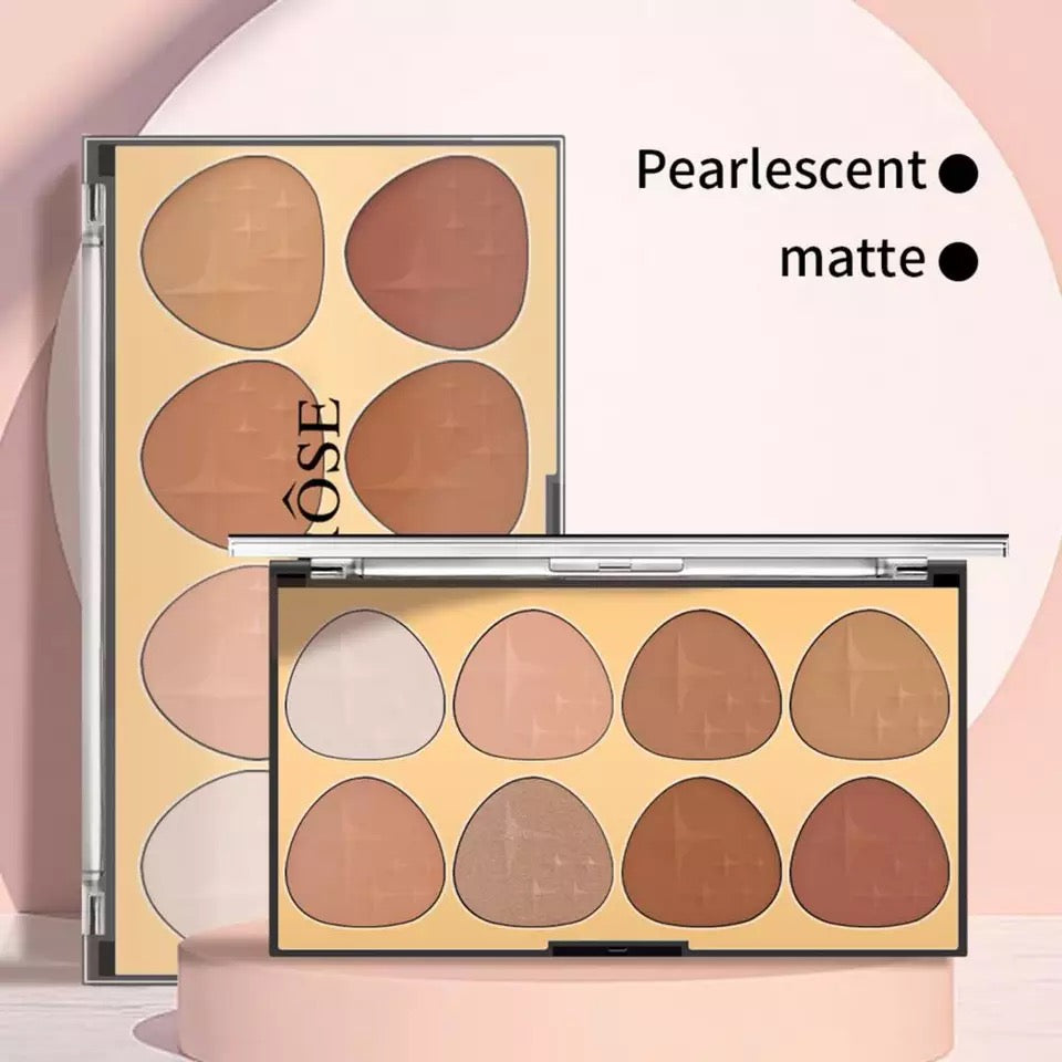 MISS ROSE 8-color 3D Face Contour Palette