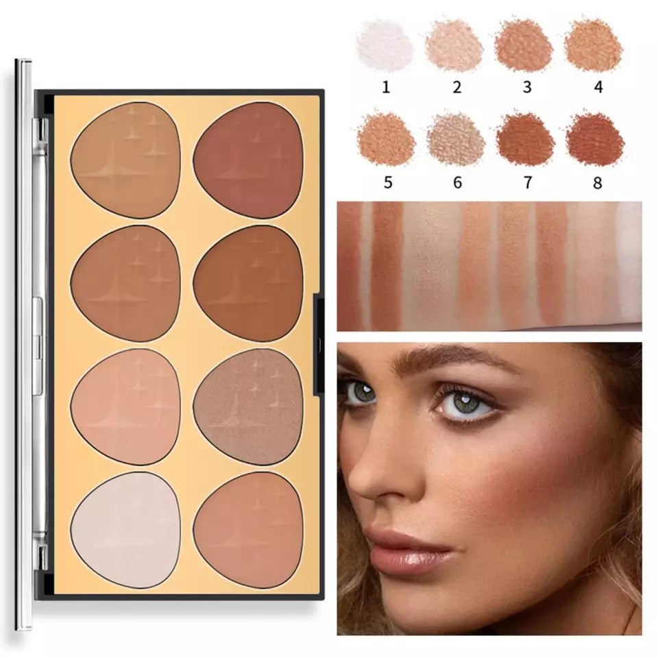 MISS ROSE 8-color 3D Face Contour Palette