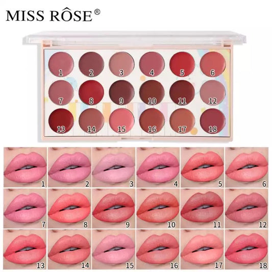 Miss Rose 18 Lipstick Colour Shades