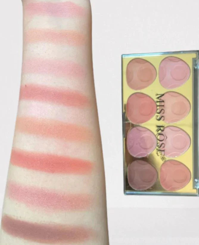 Miss Rose 8-color blush on Palette