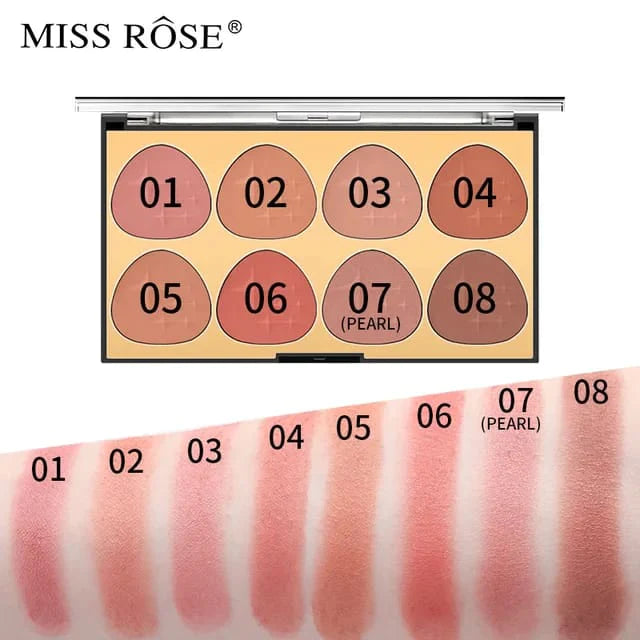 Miss Rose 8-color blush on Palette