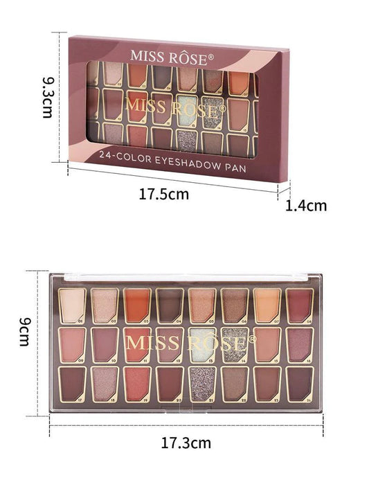 Miss Rose 24-Color Eyeshadow PAN Palette
