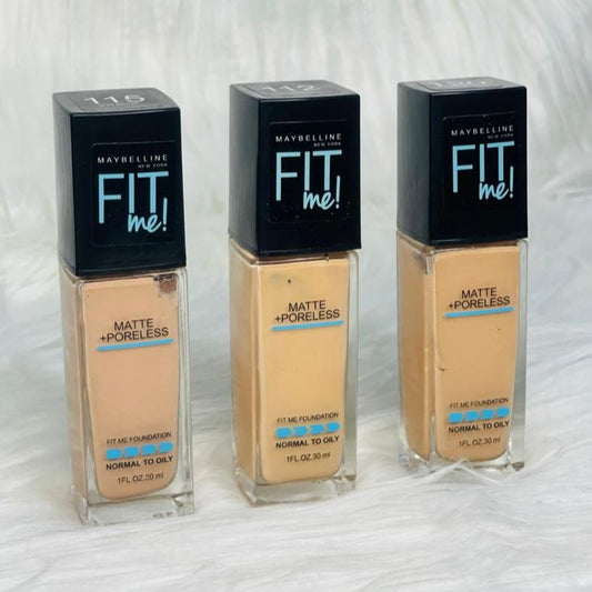 Maybelline New York Matte + Poreless Fit Me Liquid Foundation