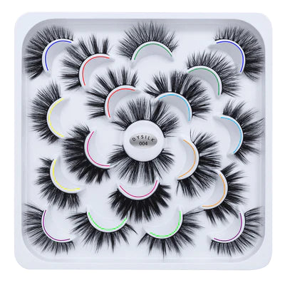 Amaxeactor Reusable Fake Lashes 7 Pairs 3D Eyelashes