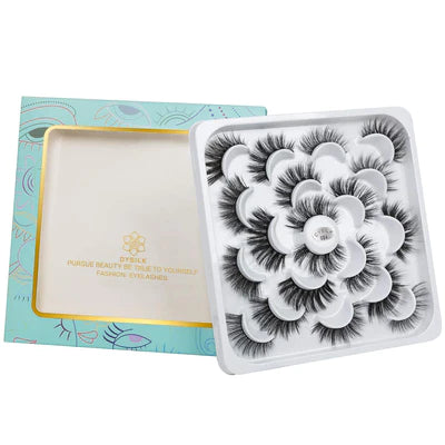 Amaxeactor Reusable Fake Lashes 7 Pairs 3D Eyelashes