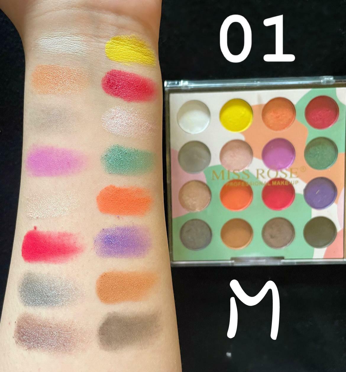 Miss Rose 16 Colors Eyeshadow Palette