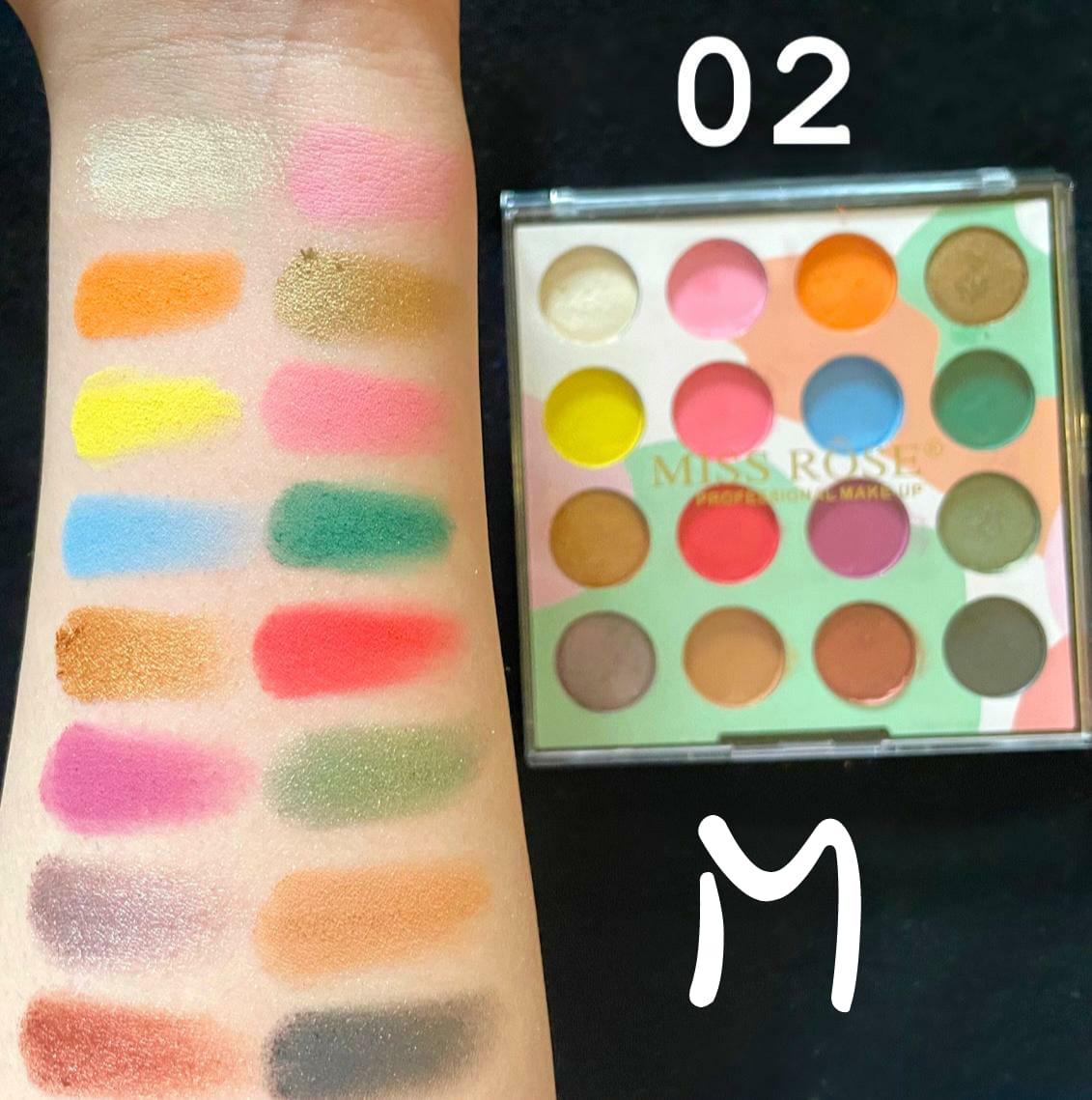 Miss Rose 16 Colors Eyeshadow Palette