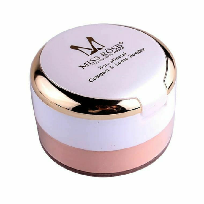 Miss Rose 3D Pearl Whitening Compact & Lose Powder