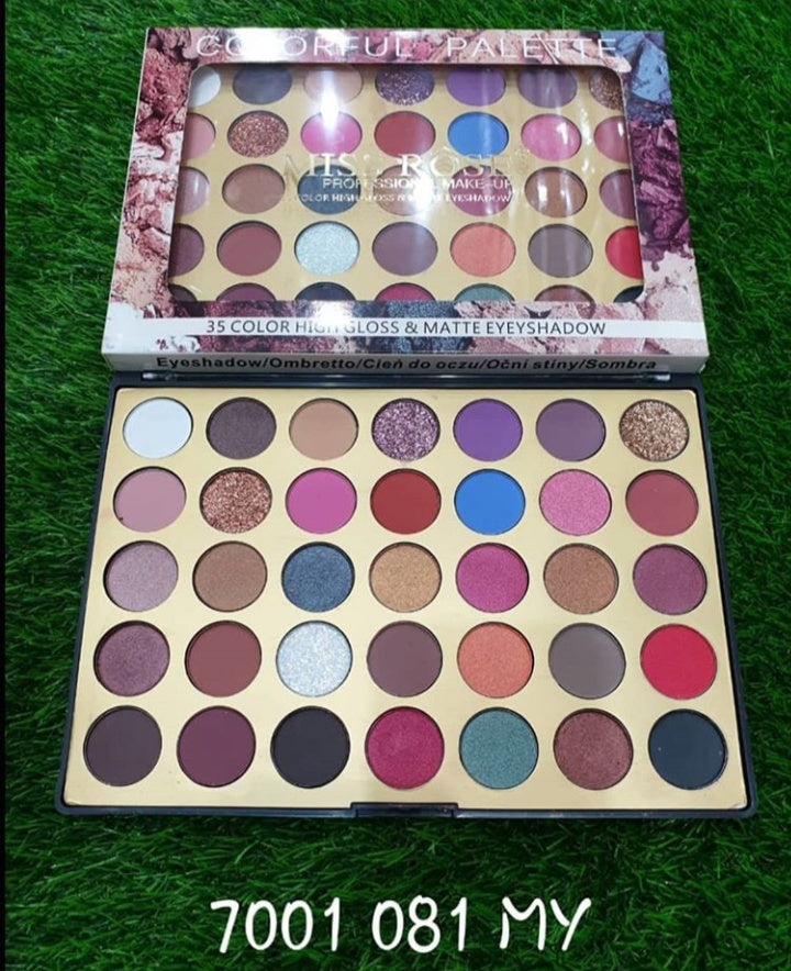 Miss Rose 35 Color High Gloss & Matte Eye shadow Palette