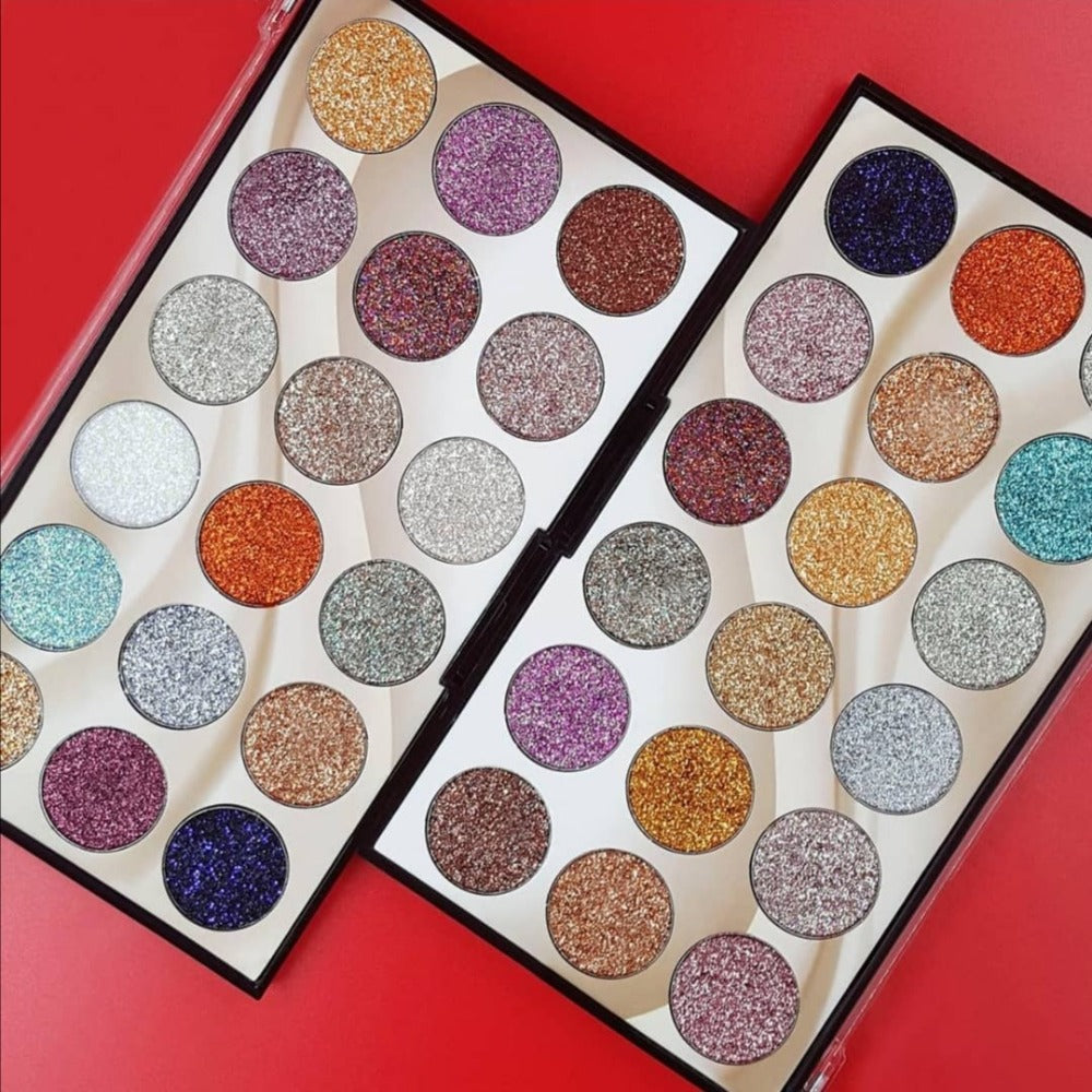 Miss Rose 18 color Glitter Eye palette