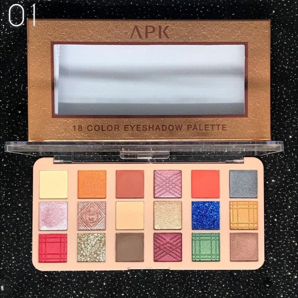 Apk 18 Colors Eyeshadow Palette